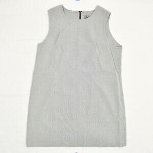 Levine Classics Women's Shift Dress Sleeveless Zip Polyester Gray Plus Size 20W